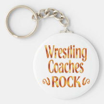Wrestling Coaches Rock Key Chain