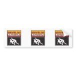 wrestling design bumper sticker