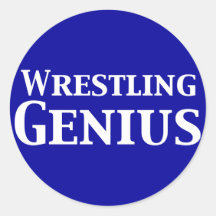Wrestling Genius Gifts Sticker