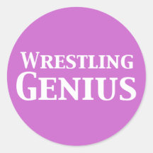 Wrestling Genius Gifts Sticker