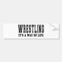 Wrestling It's way of life Bumper Sticker