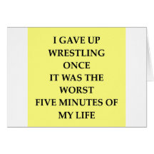 WRESTLING.jpg Greeting Cards