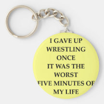 WRESTLING.jpg Key Chain