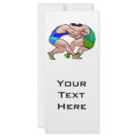 wrestling lock graphic rack card design