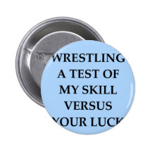 wrestling pinback button