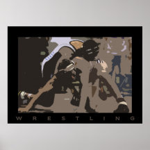 wrestling print