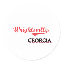 Wrightsville Georgia City Classic Round Sticker