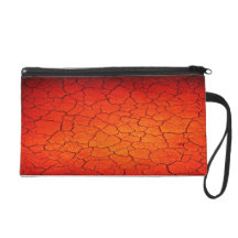 Wristlet Red Crackle Design