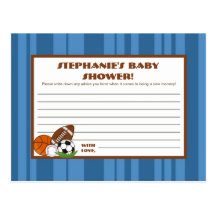Writable Advice Card All-Star Blue Post Cards