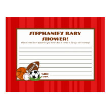 Writable Advice Card All-Star Red Post Card