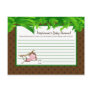 Writable Advice Card MonkeySwing Jungle Safari Zoo