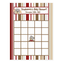 Writable Bingo Card Cocalos Buttons Postcards