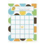 Writable Bingo Card Jungle King Lion Safari Zoo