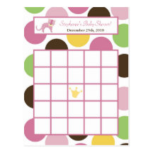 Writable Bingo Card Jungle Queen Tiger Safari Zoo Post Cards