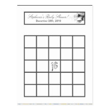Writable Bingo Card Sweet 16 Silver White Party Postcards