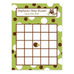 Writable Bingo Card Woodland Friends Owl Post Card