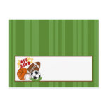 Writable Place Card All-Star Green Post Card