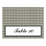 Writable Place Card Light Green/Gray Formal Weddin Postcard