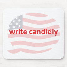 write candidly mousepad
