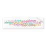 Write, Define, Inspire Bumpersticker Bumper Stickers