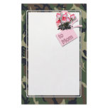 Write often...Mom misses you, too! stationery