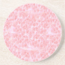 Write-on Light-shade RedRose Flowers Beverage Coasters