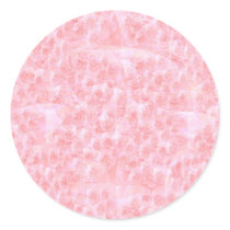 Write-on Light-shade RedRose Flowers Round Sticker