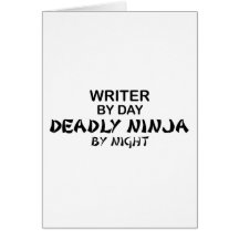 Writer Deadly Ninja by Night Card