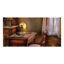 Writer - Desk of an Inventor Photo Greeting Card
