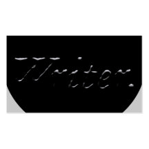 Writer Embossed Business Cards