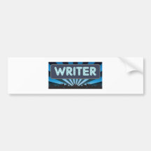 Writer Marquee Bumper Sticker