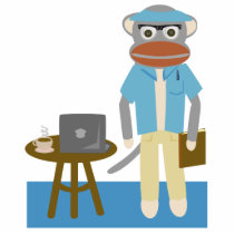 Writer Monkey Sculpture photo sculptures