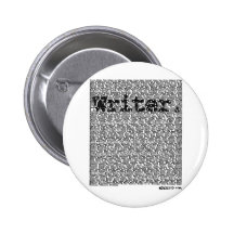 "Writer." Pinback Button