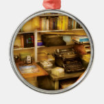 Writer - The desk of a writer Christmas Tree Ornaments