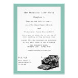 Writer Vintage Typewriter Wedding Invitations