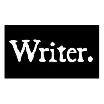 Writer w/ QR Code Business Card Templates