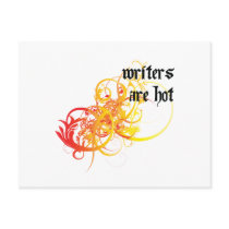 Writers Are Hot Post Card
