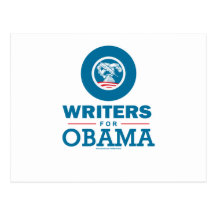 Writers for Obama Post Card