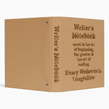 Writer's Notebook - Henry Wadsworth Longfellow Binder