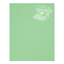 Writer's Stationary Customized Letterhead