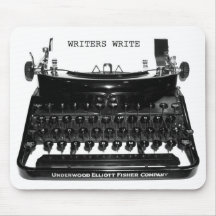 Writers Write Typewriter Mousepad