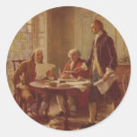 Writing the Declaration of Independence by Ferris Sticker