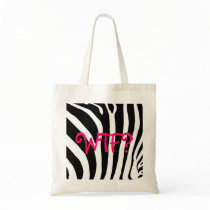 WTF ? copie fourre-tout de zèbre sacs