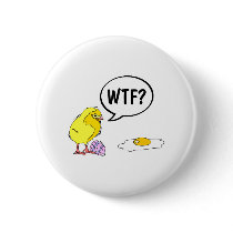 WTF Easter Chick Button