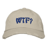WTF? embroidered hats
