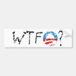 WTF Obama Bumper Sticker