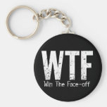 WTF: Win The Face-off Key Chain
