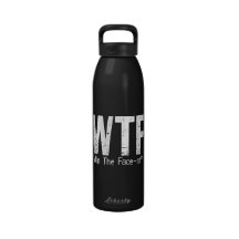WTF Win The Face-off Water Bottles