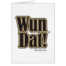 Wun Dat! Greeting Card