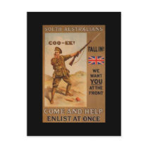 WW1 Collectors Card 1914 AUSTRALIA PROPAGANDA Post Card